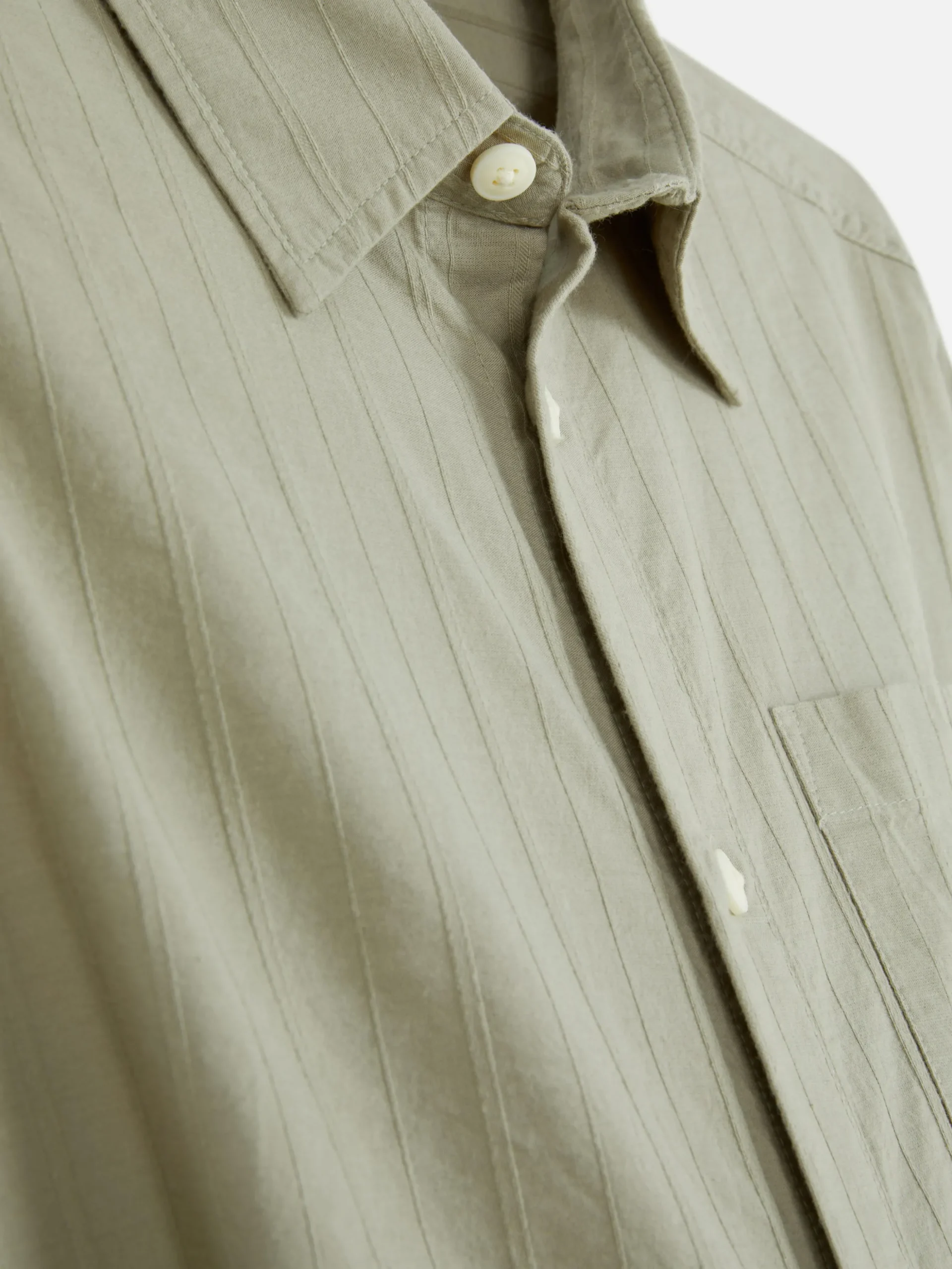 Overhemd Met Jacquardprint En Lange Mouwen