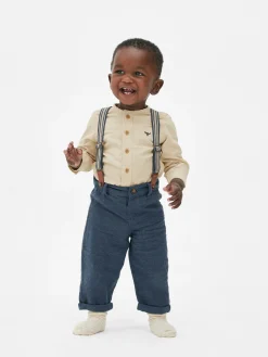 Overhemd Met Knoopsluiting En Broek Met Bretels
