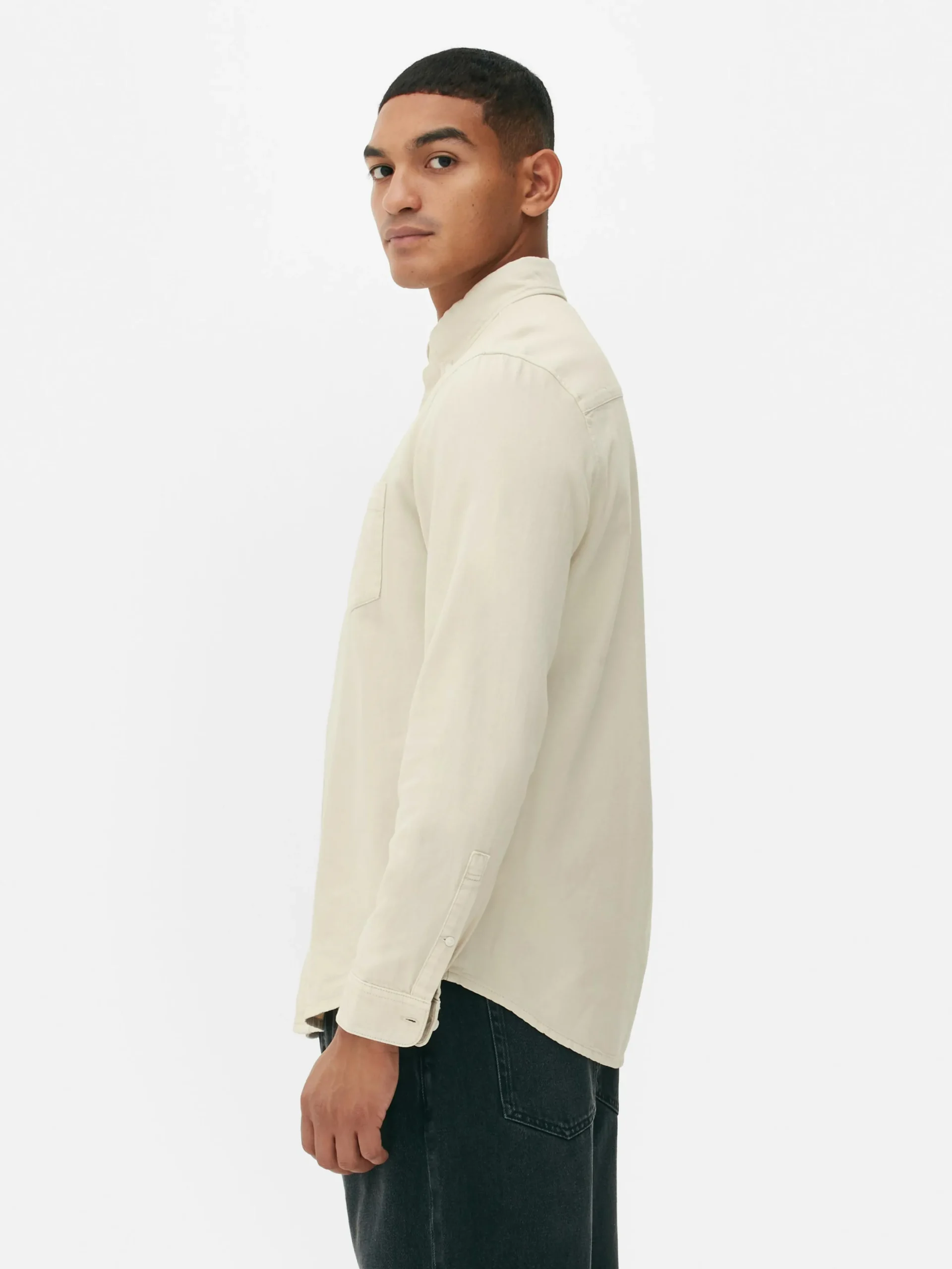 Overhemd Met Lange Mouwen Van Twill-katoen