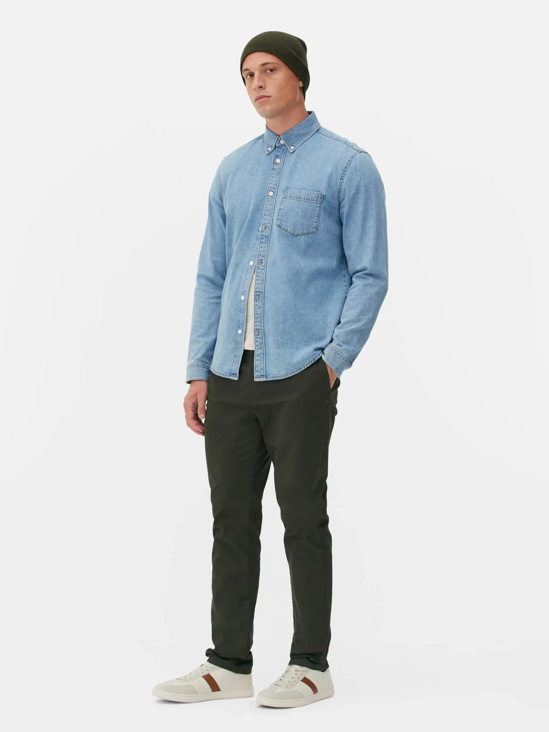 Overhemd Met Lange Mouwen Van Twill-katoen