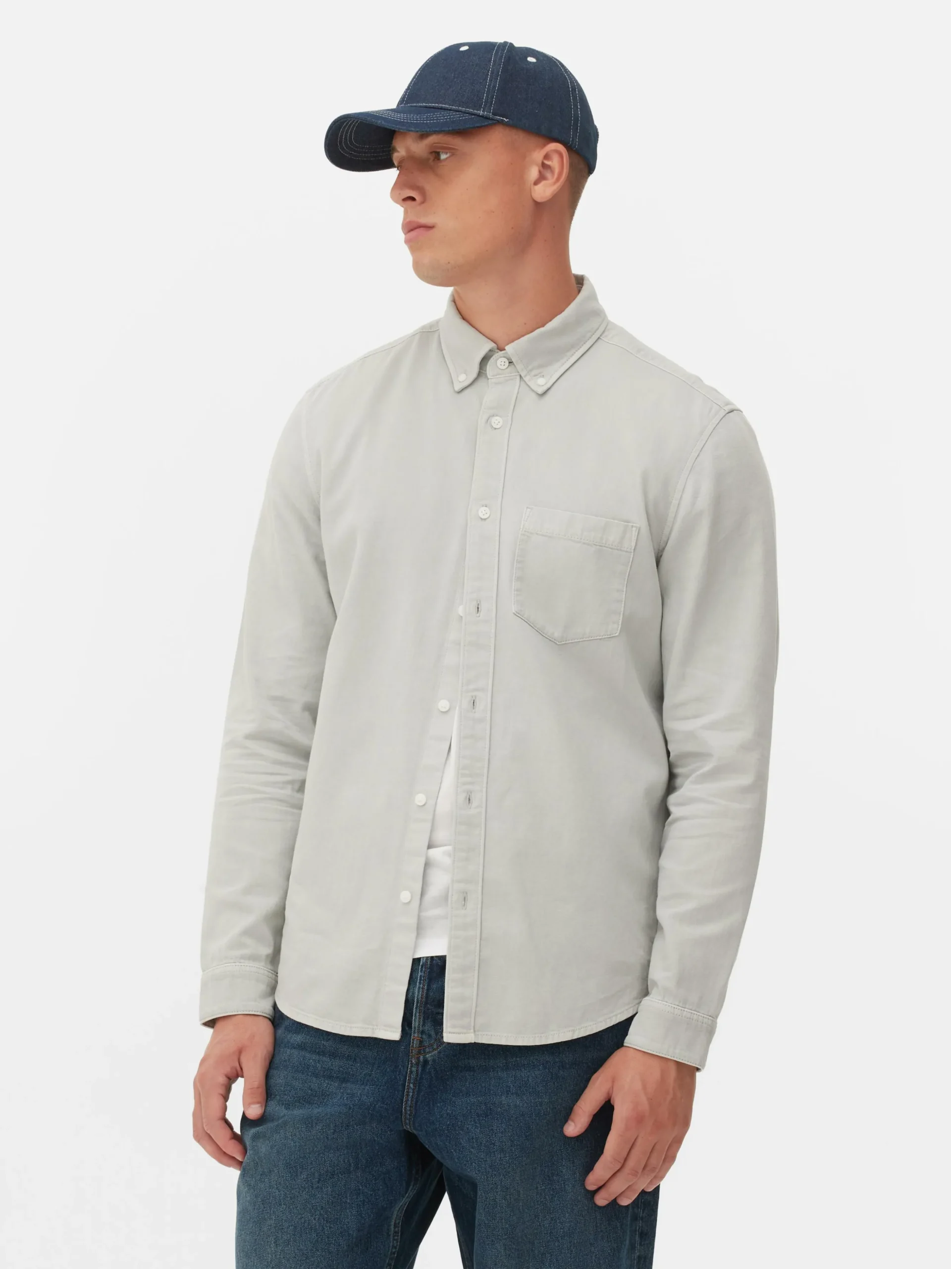 Overhemd Met Lange Mouwen Van Twill-katoen