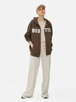 Oversized Hoodie Met Rits