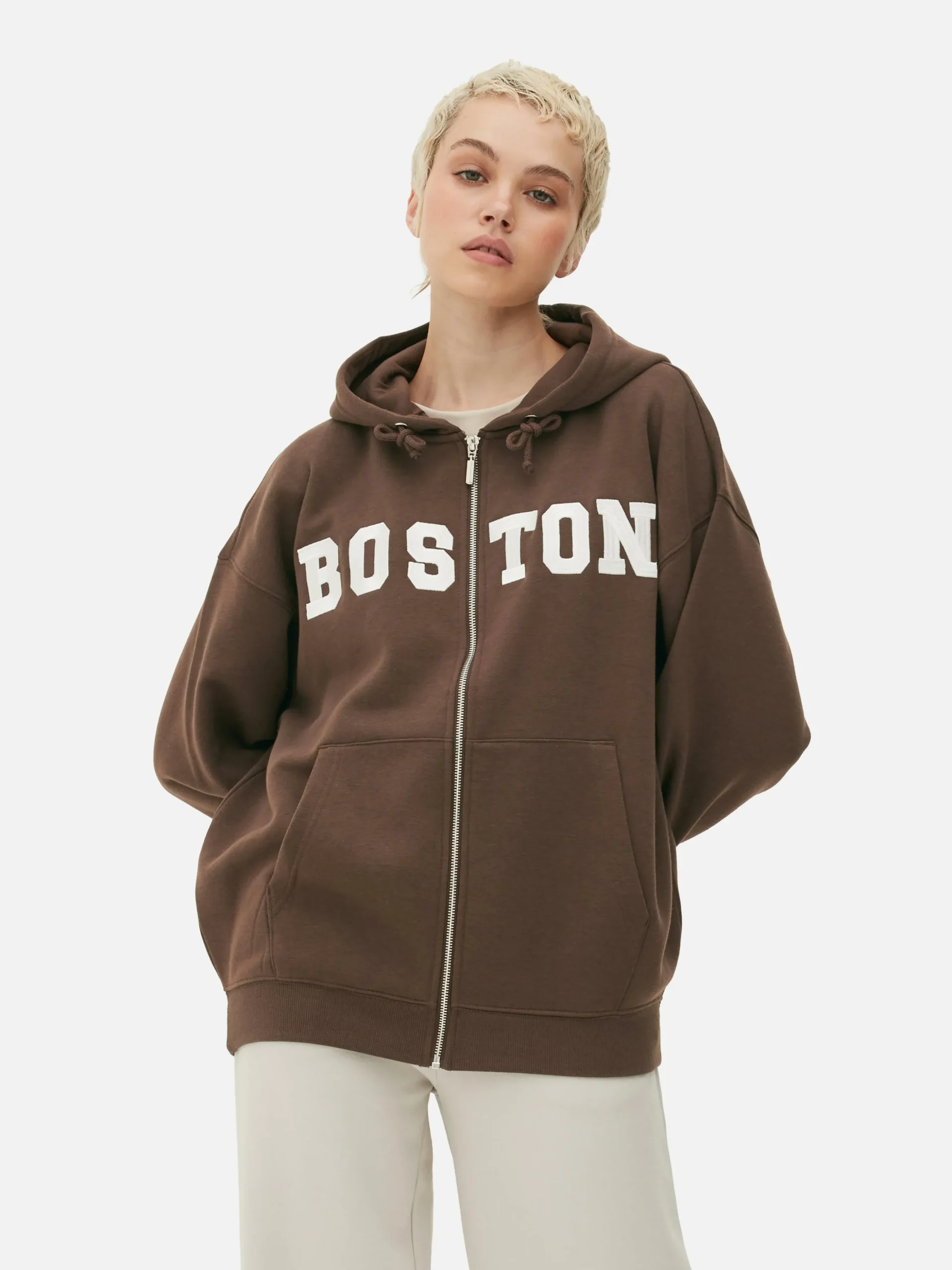 Oversized Hoodie Met Rits