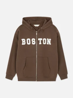 Oversized Hoodie Met Rits