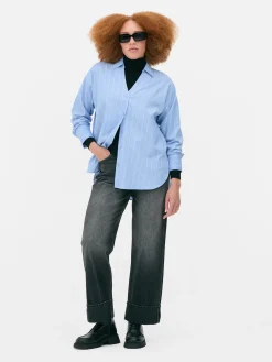 Oversized Overhemd Van Popeline