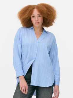 Oversized Overhemd Van Popeline