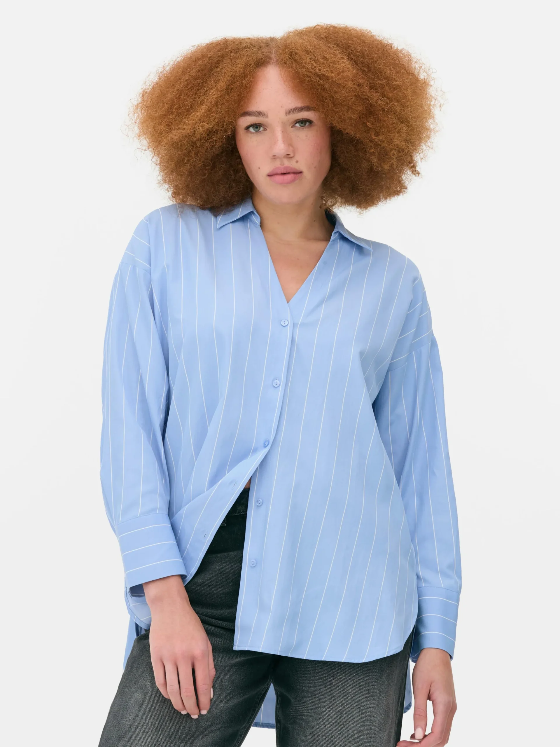 Oversized Overhemd Van Popeline