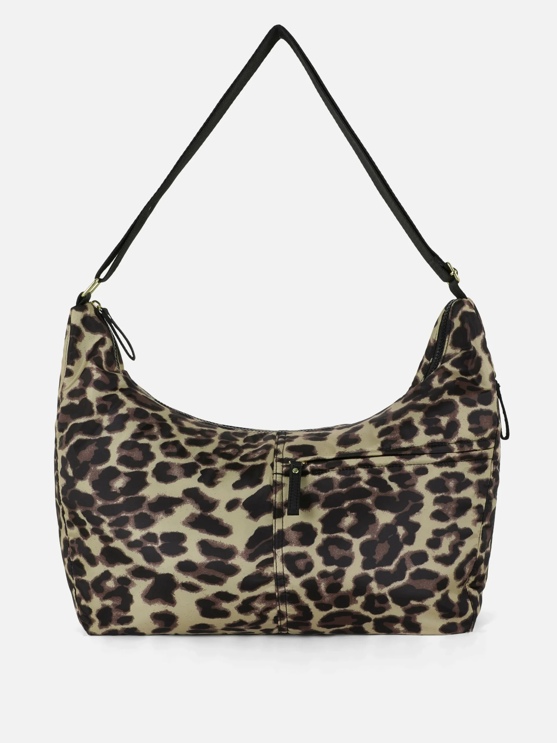Oversized Schoudertas Met Luipaardmotief