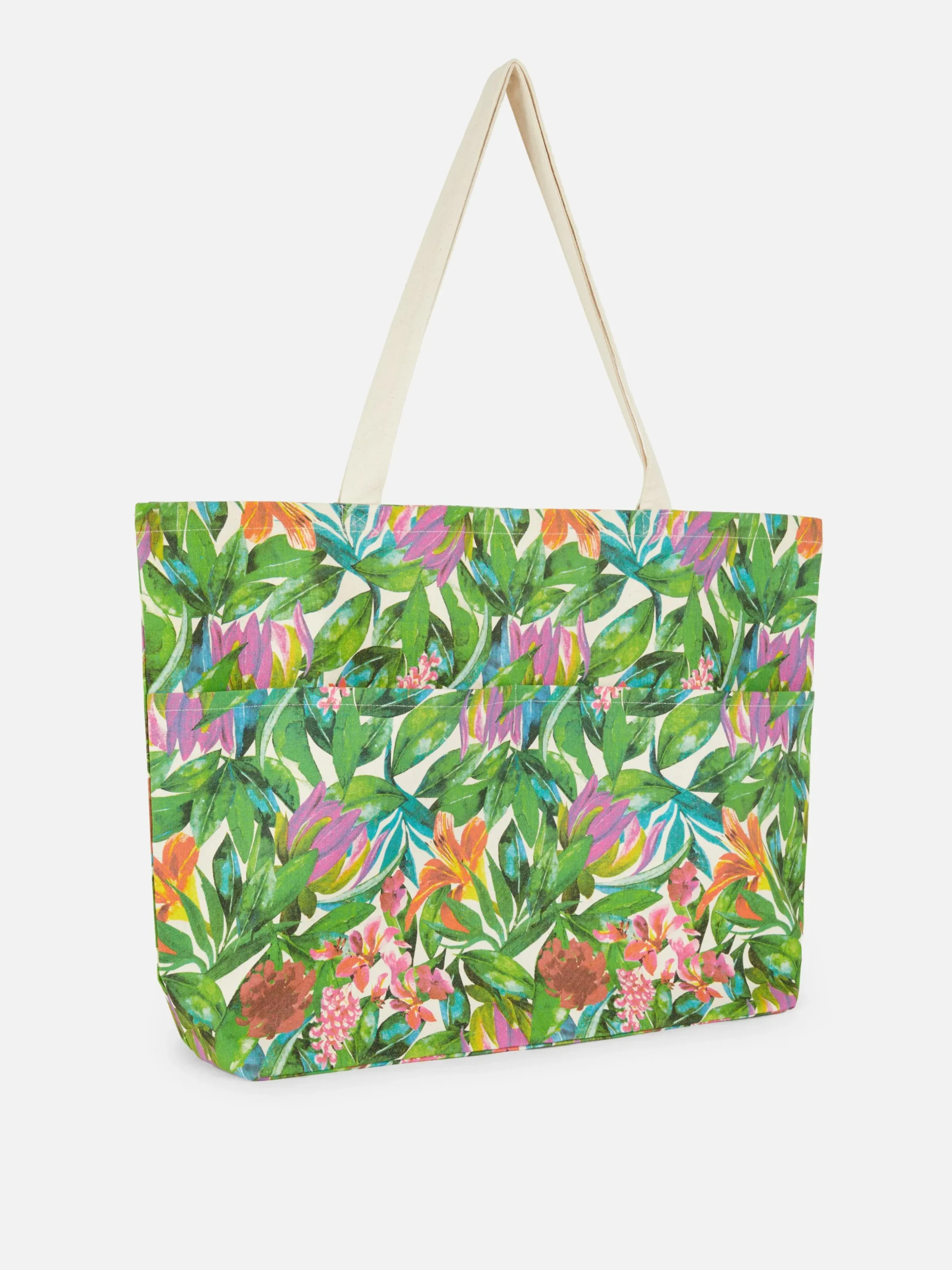 Oversized Shopper Met Bloemenprint