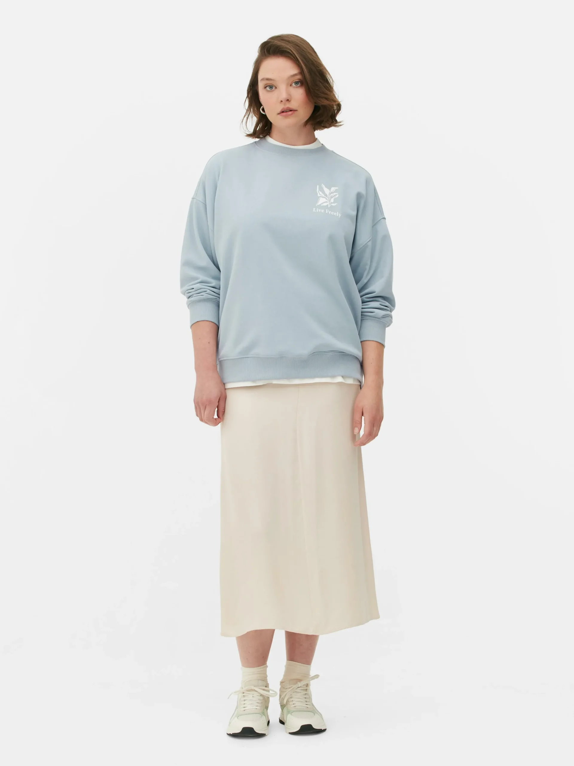 Oversized Sweatshirt Met Print