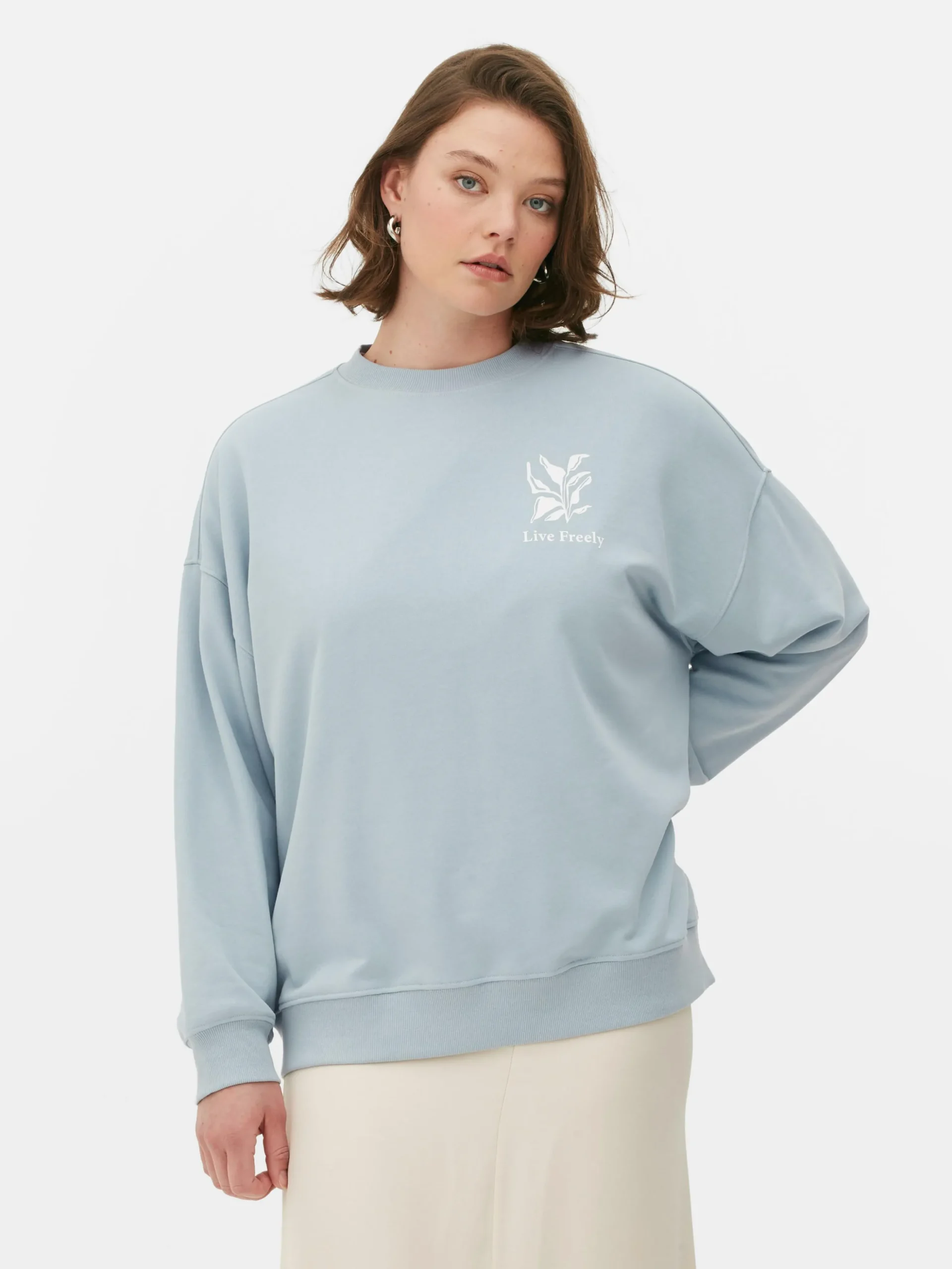 Oversized Sweatshirt Met Print