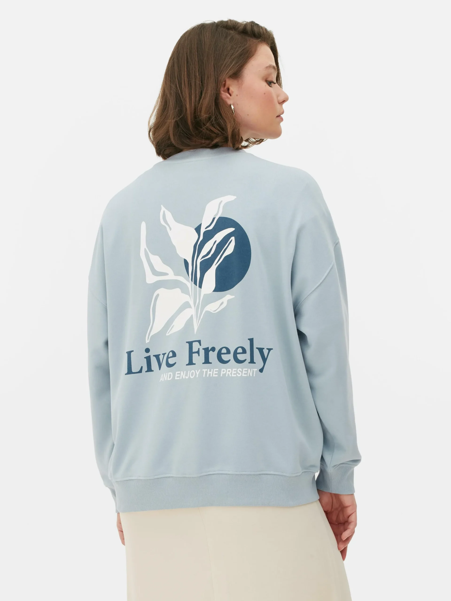 Oversized Sweatshirt Met Print