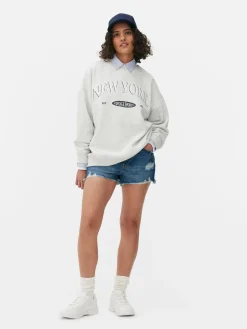 Oversized Sweatshirt Met Print