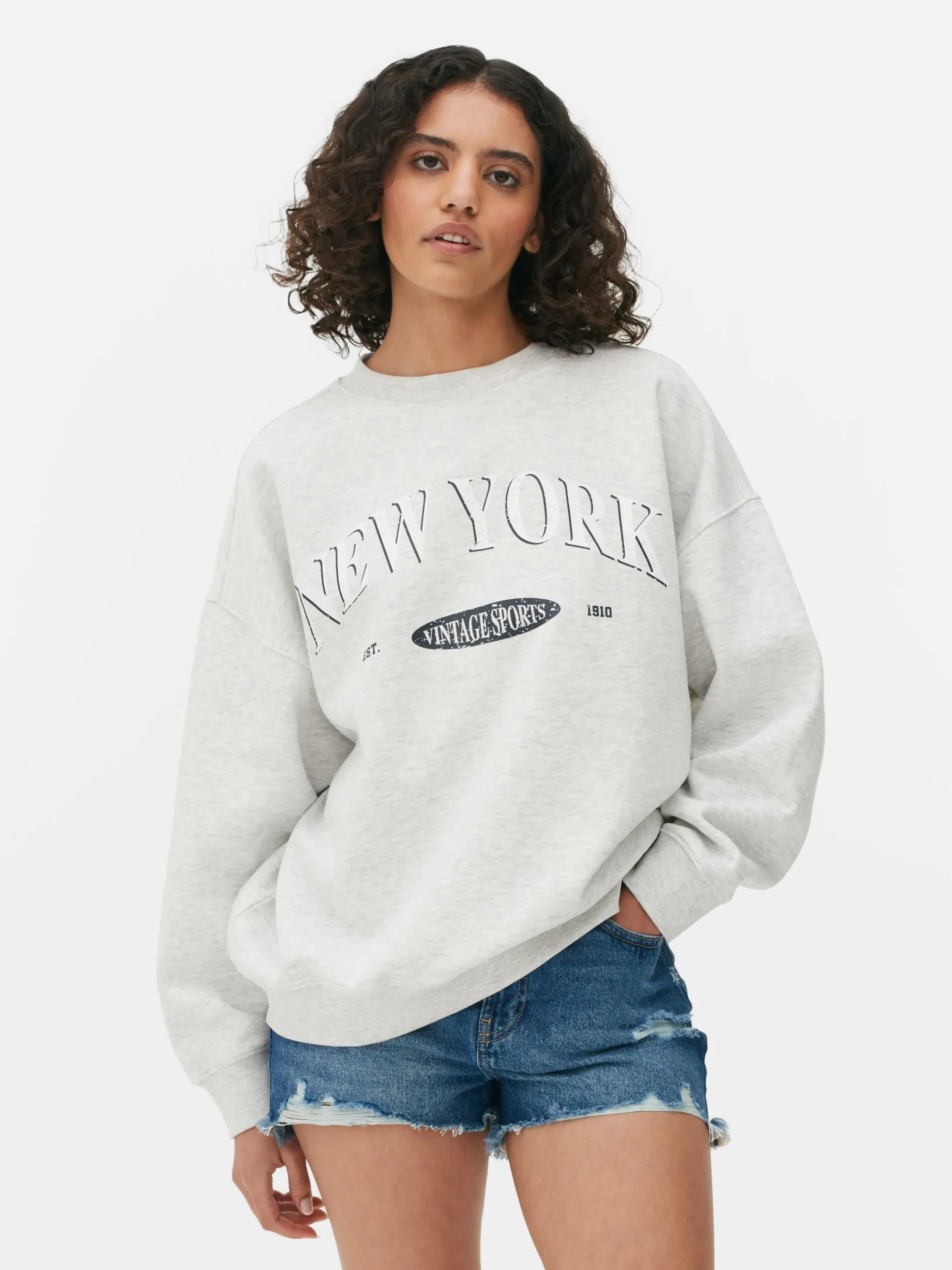 Oversized Sweatshirt Met Print