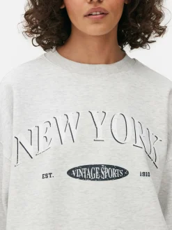 Oversized Sweatshirt Met Print