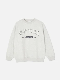 Oversized Sweatshirt Met Print