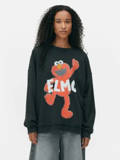 Oversized Sweatshirt Met Sesamstraat-print