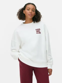Oversized Sweatshirt Met Print