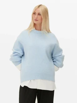 Oversized Trui Met Ronde Hals