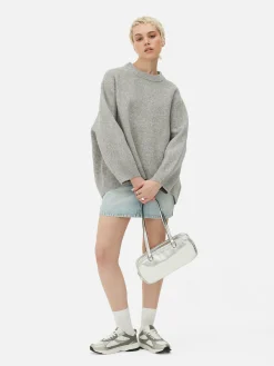Oversized Trui Met Ronde Hals