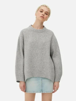 Oversized Trui Met Ronde Hals