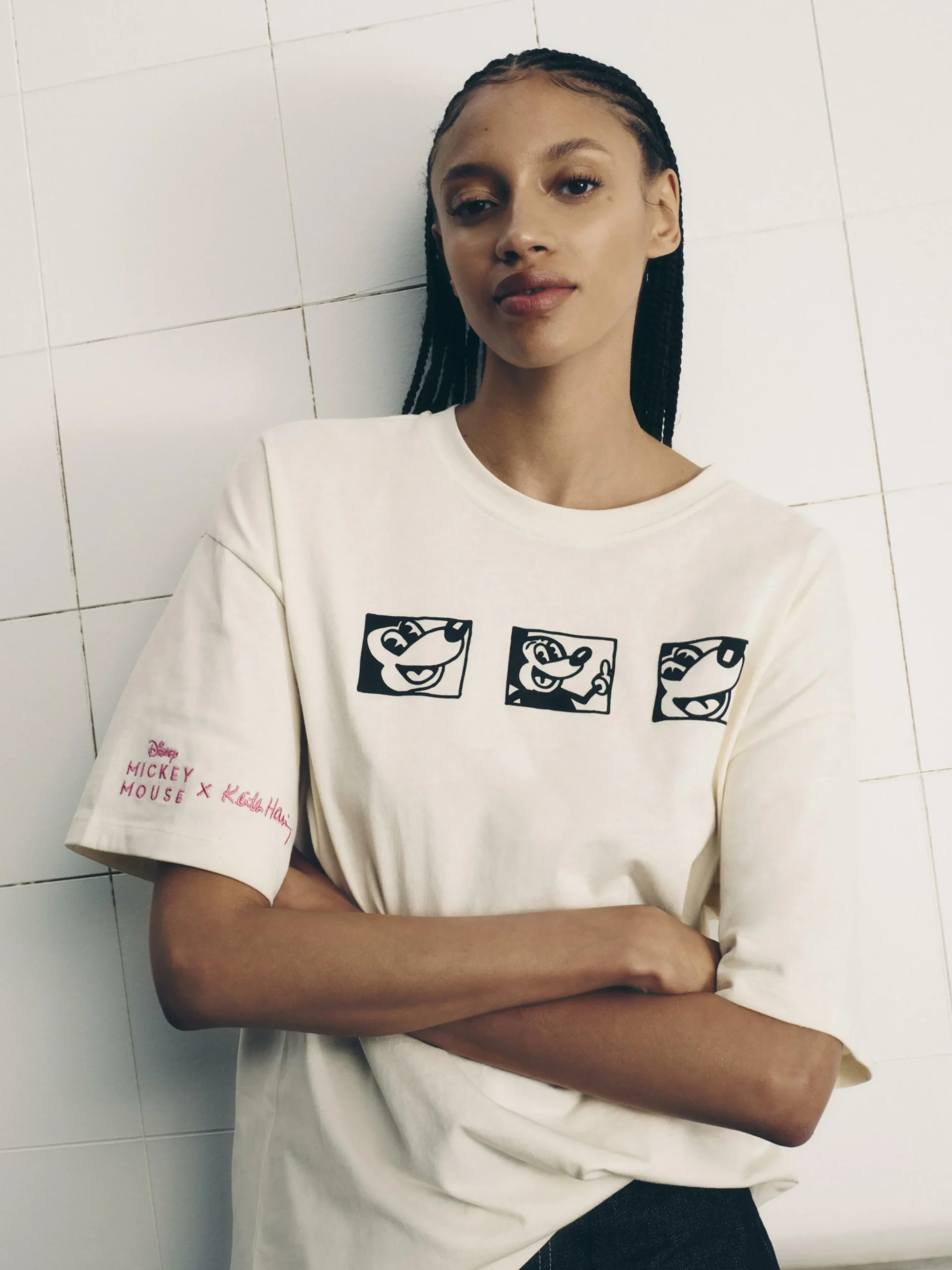 Oversized T-shirt Disney's Mickey Mouse X Keith Haring