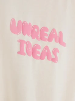 Oversized T-shirt Met Print