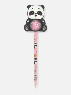 Panda-pen Met Glitter