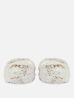 Pantoffels Gevoerd Met Fleece Van Imitatiebont