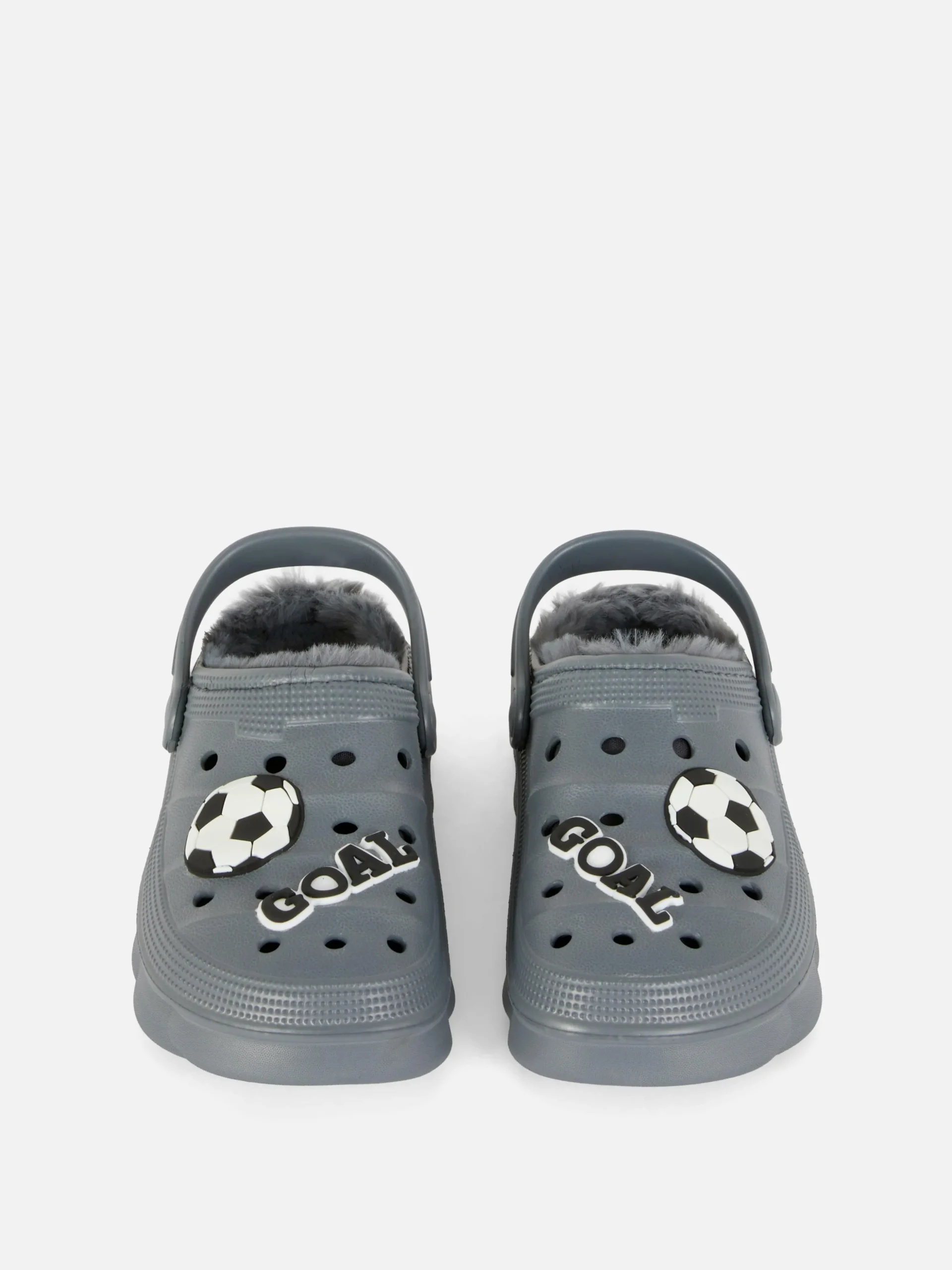 Pantoffels Met Imitatiebont En Voetbalthema