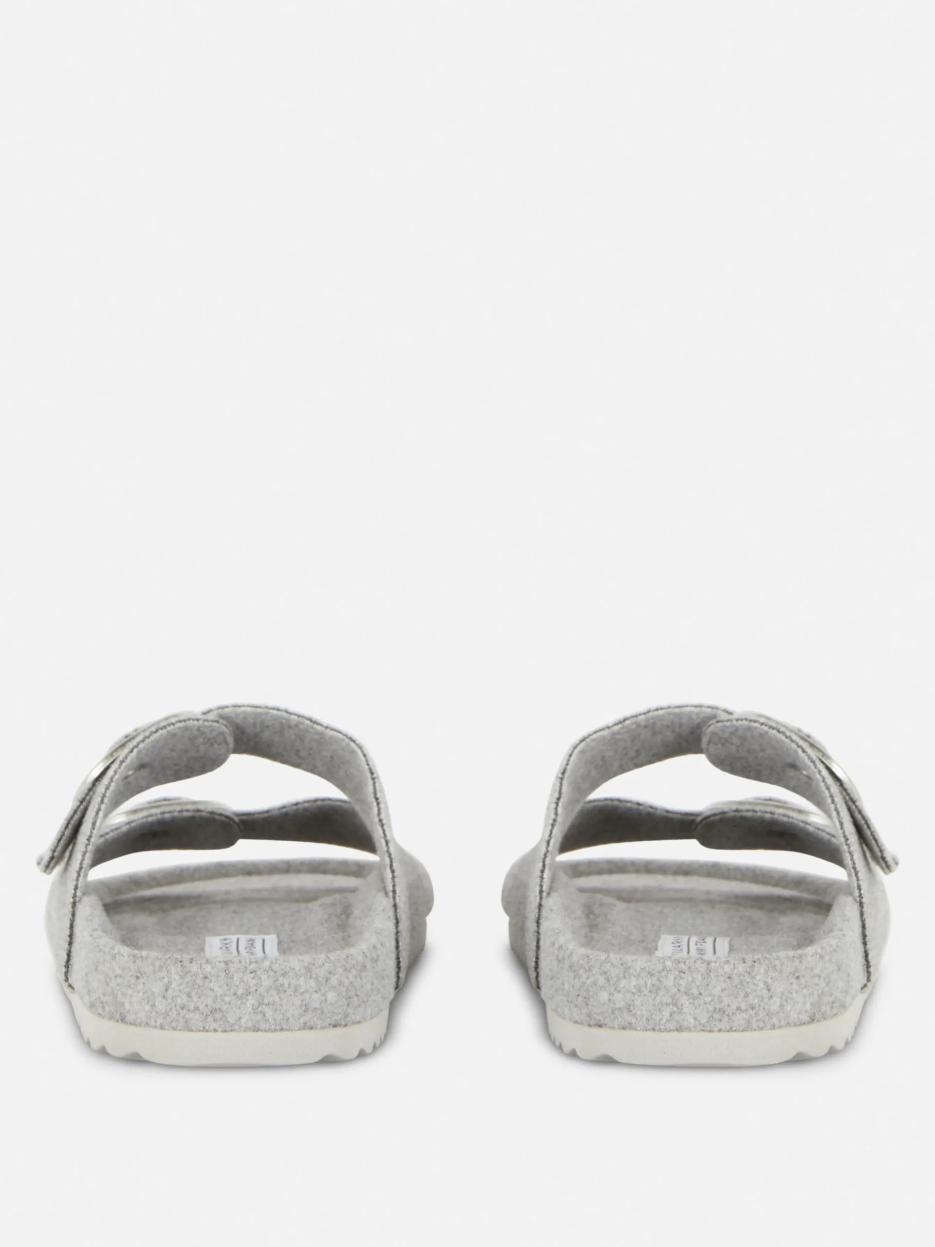 Pantoffels Met Voetbed En Twee Vilten Bandjes