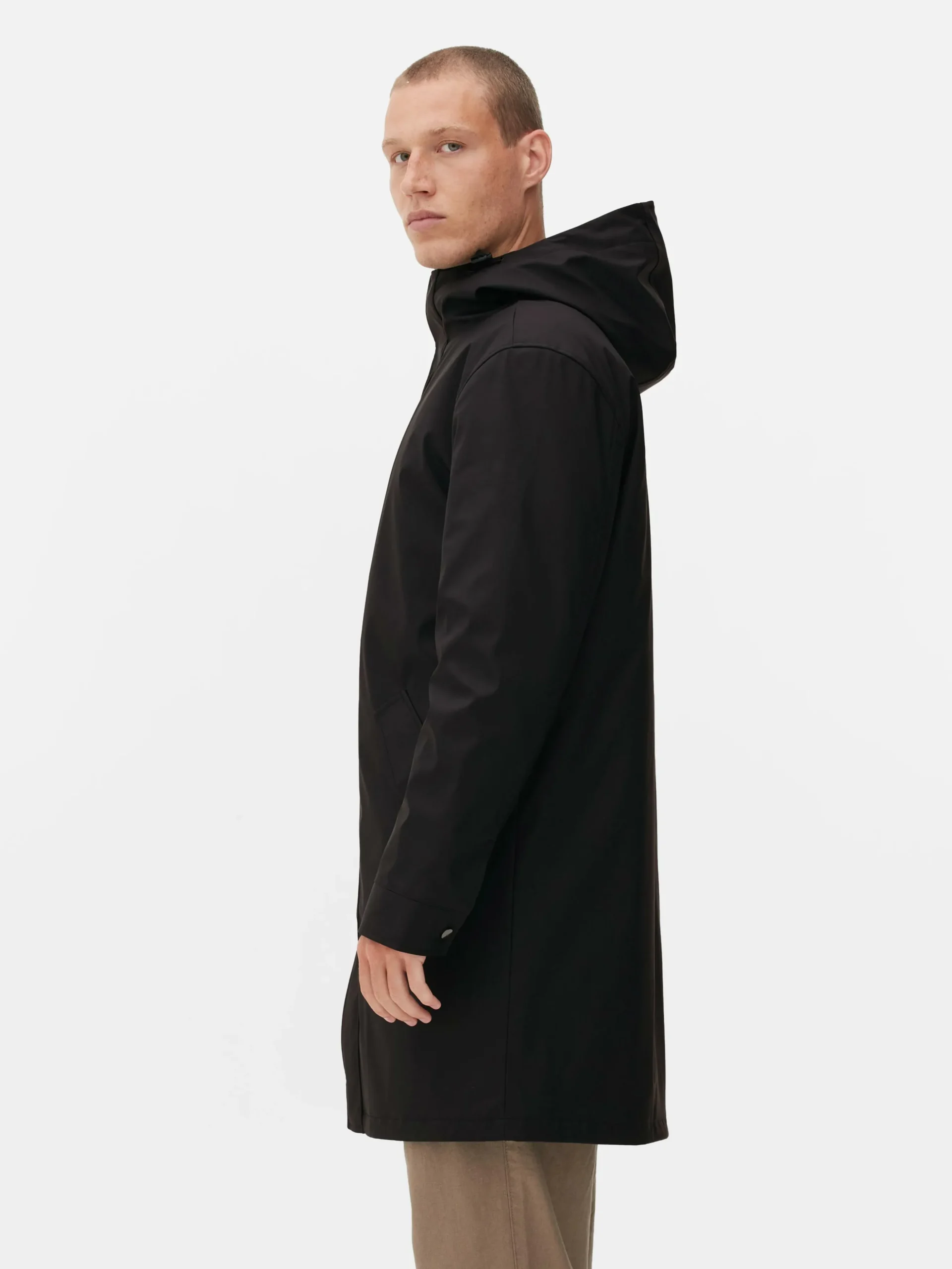 Parka Met Capuchon En Rubberen Coating