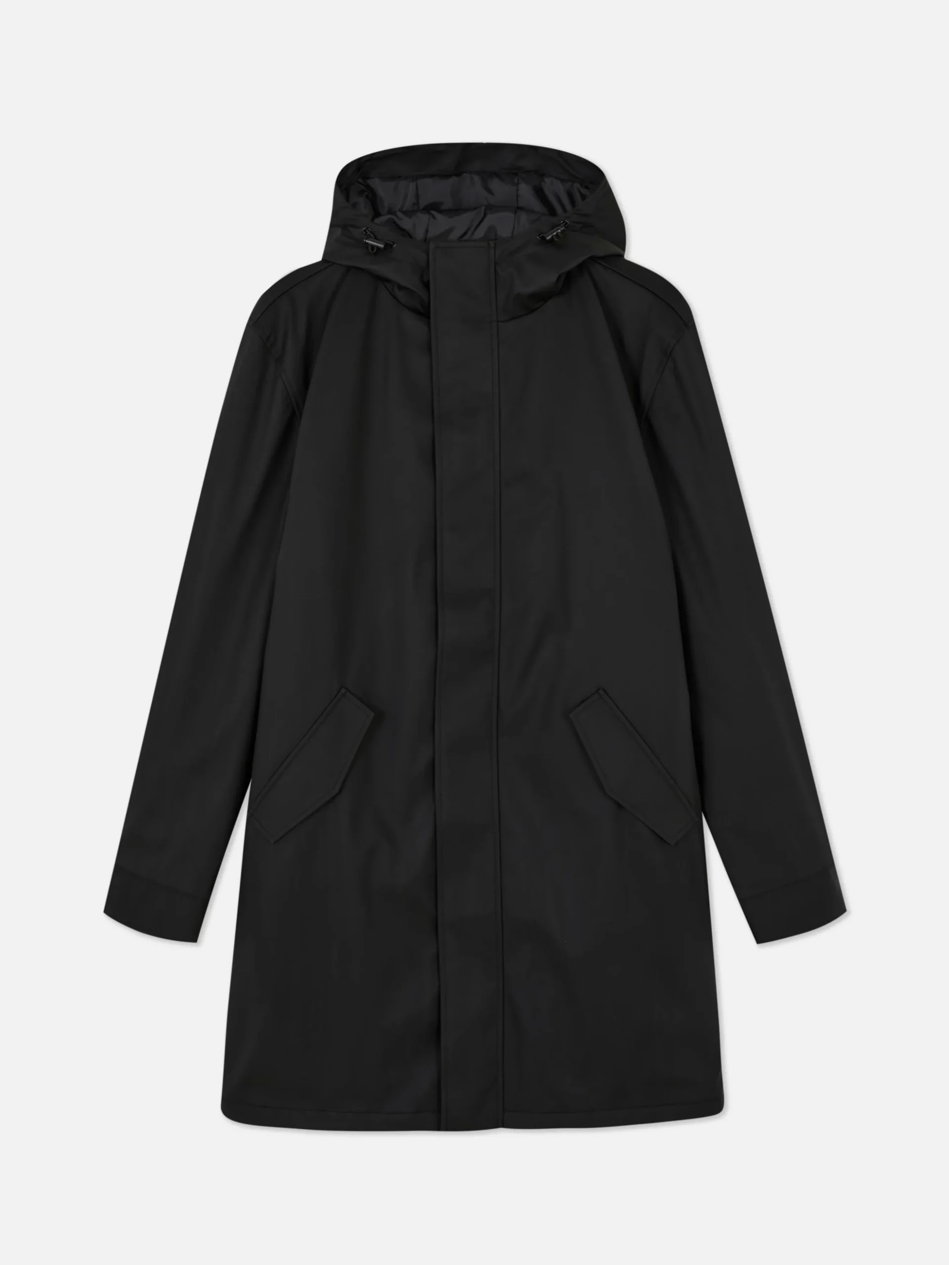 Parka Met Capuchon En Rubberen Coating