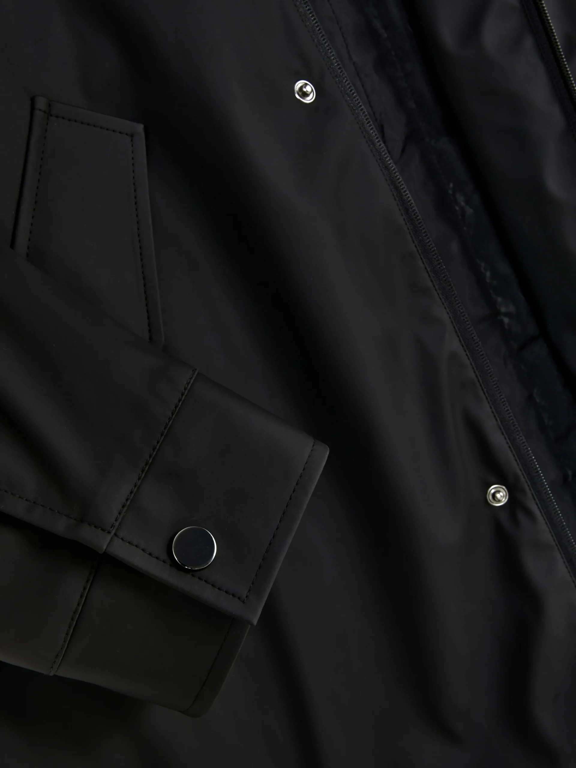 Parka Met Capuchon En Rubberen Coating