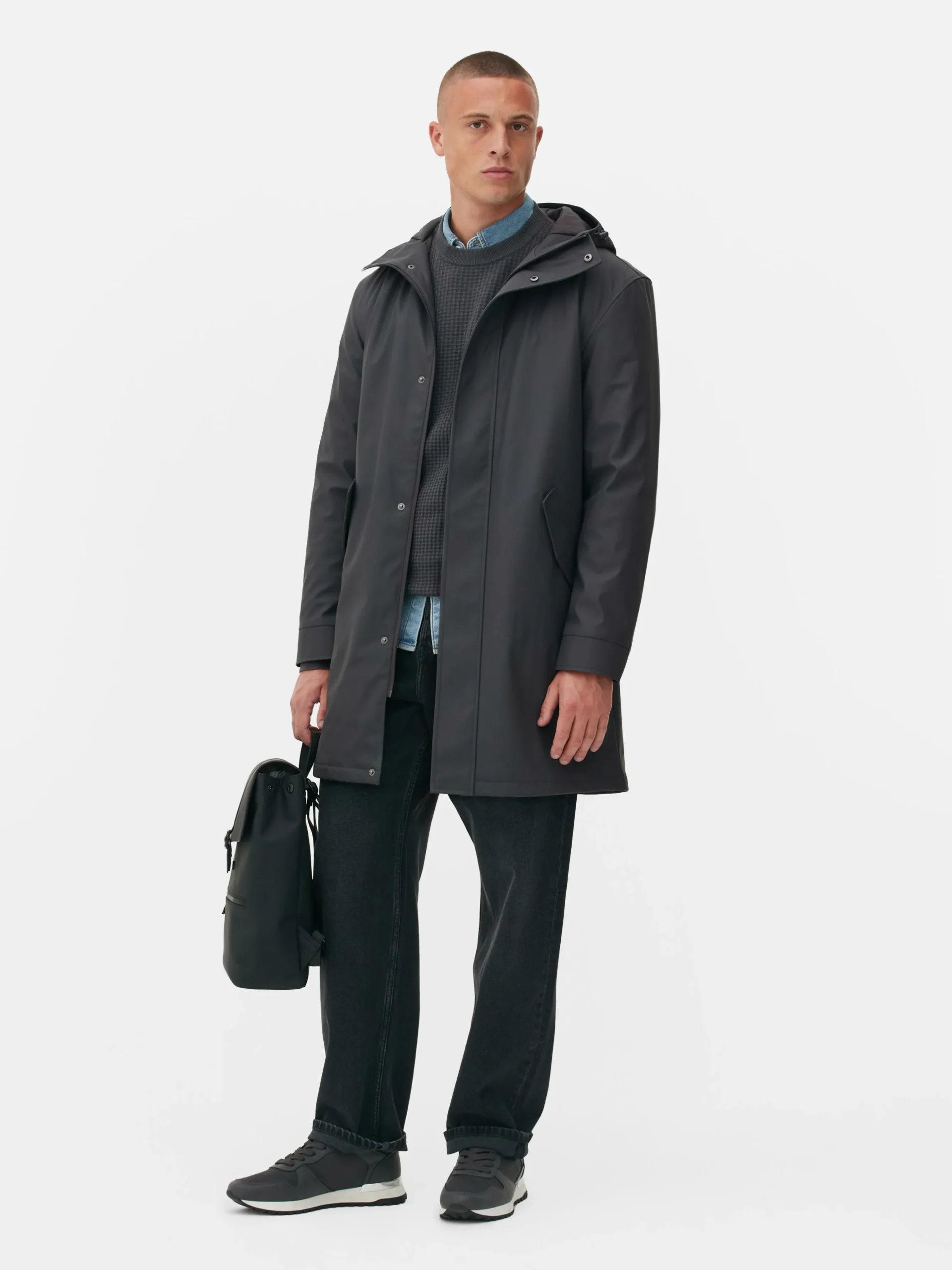 Parka Met Capuchon En Rubberen Coating