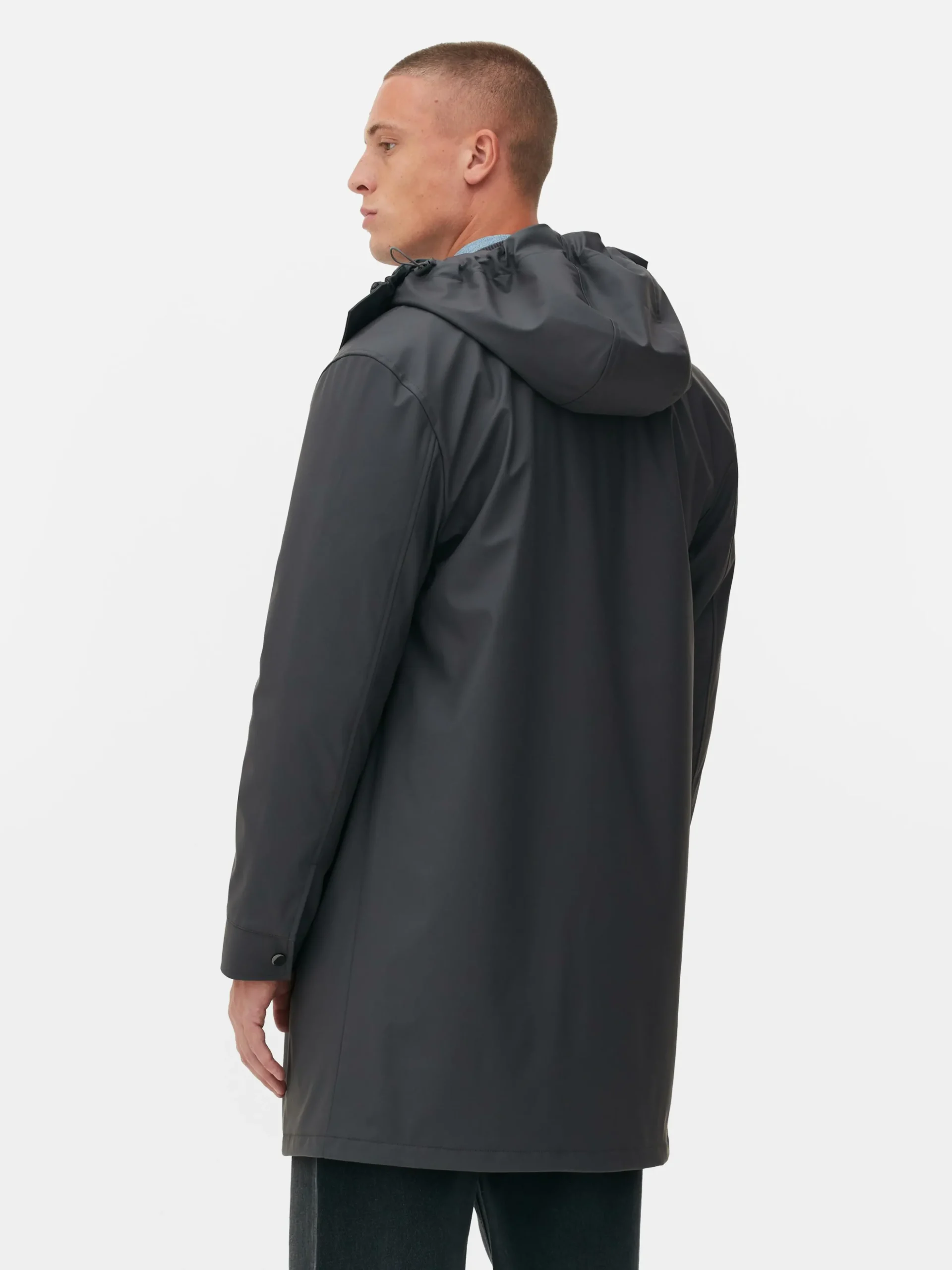 Parka Met Capuchon En Rubberen Coating