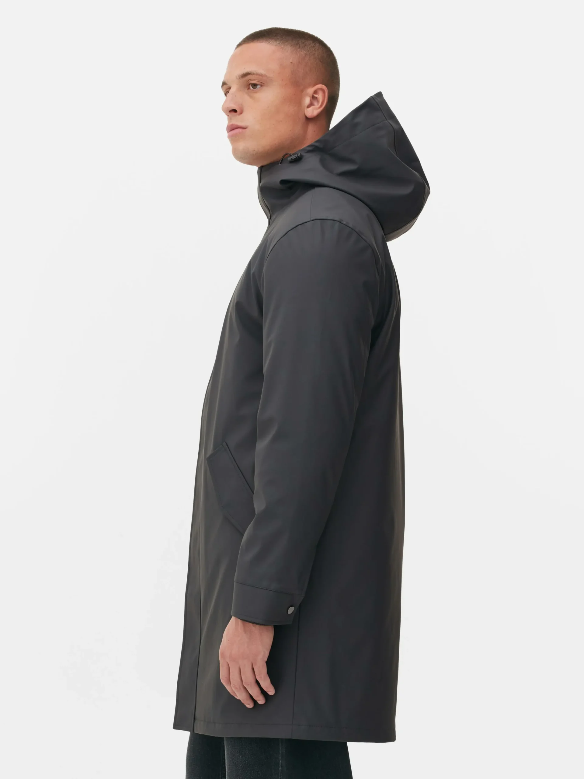 Parka Met Capuchon En Rubberen Coating