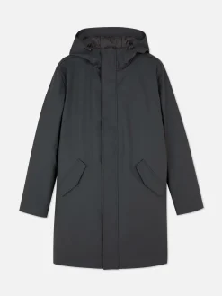 Parka Met Capuchon En Rubberen Coating