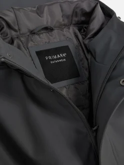 Parka Met Capuchon En Rubberen Coating