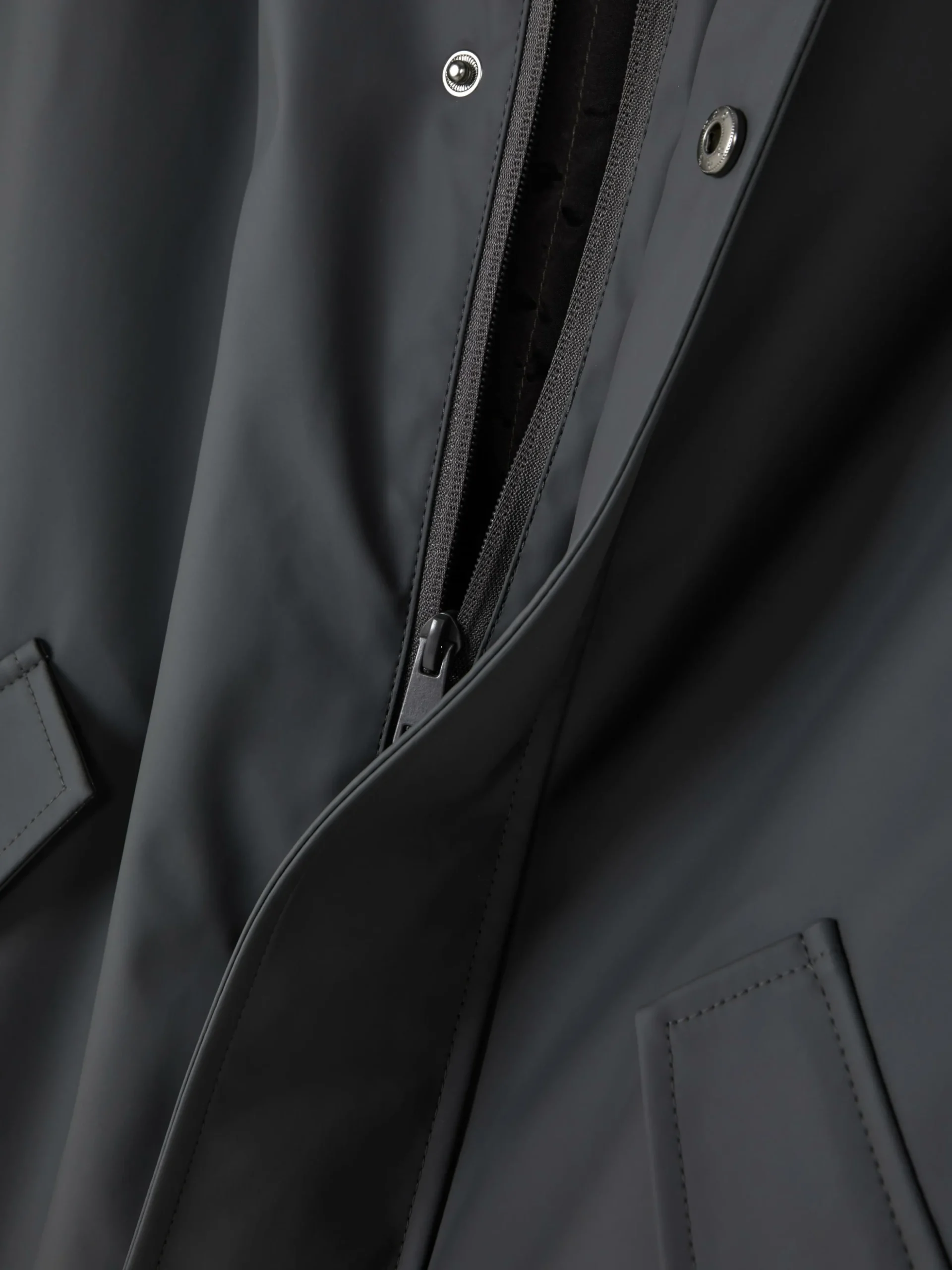 Parka Met Capuchon En Rubberen Coating