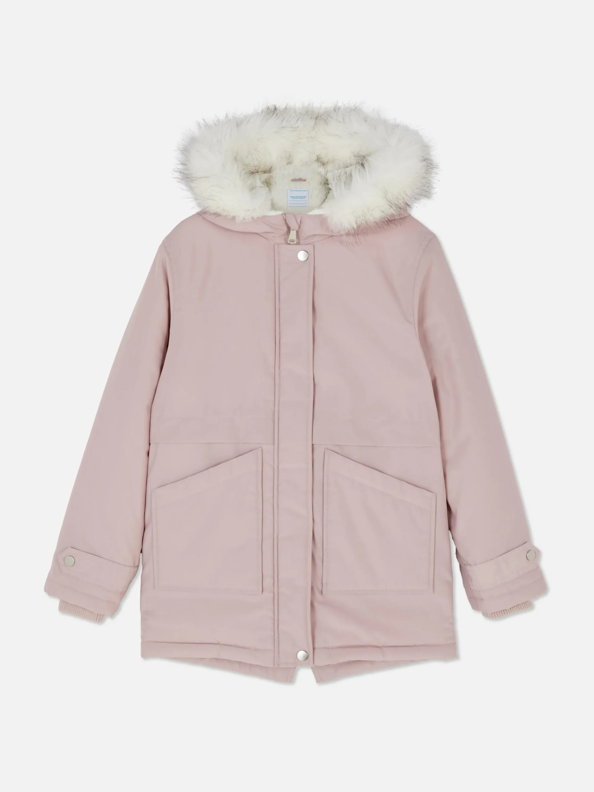 Parka Met Capuchon Met Imitatiebontrand