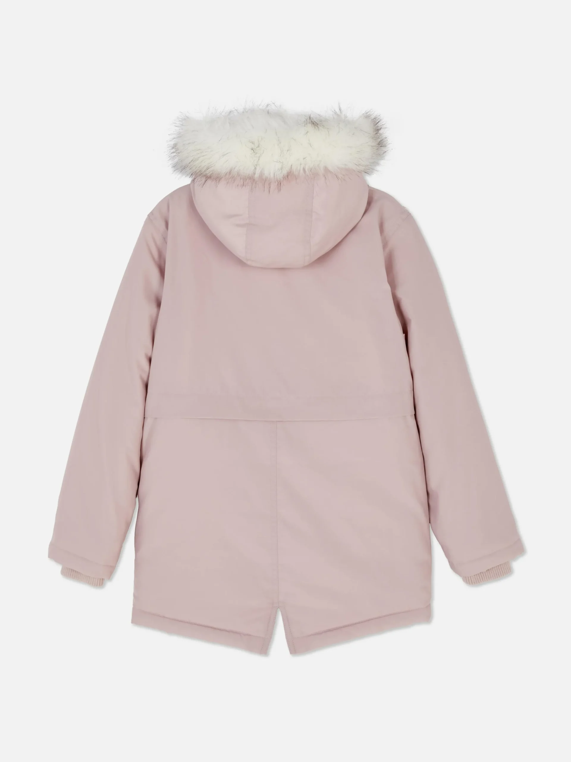 Parka Met Capuchon Met Imitatiebontrand