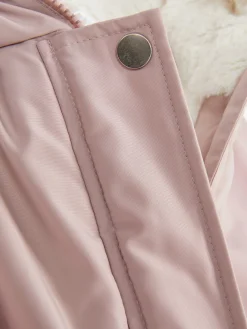 Parka Met Capuchon Met Imitatiebontrand