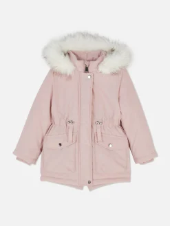 Parka Met Imitatiebontkraag