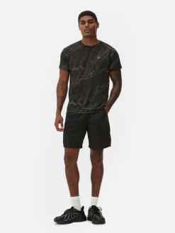 Performance-T-shirt Met Patroon