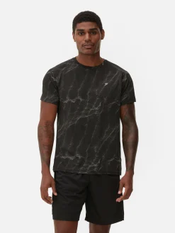 Performance-T-shirt Met Patroon