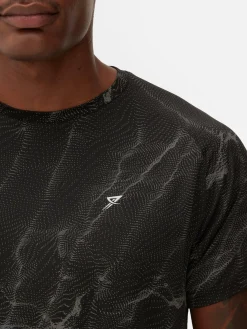 Performance-T-shirt Met Patroon