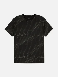 Performance-T-shirt Met Patroon