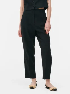 Pinstitch-broek Met Hoge Taille