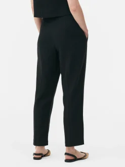 Pinstitch-broek Met Hoge Taille